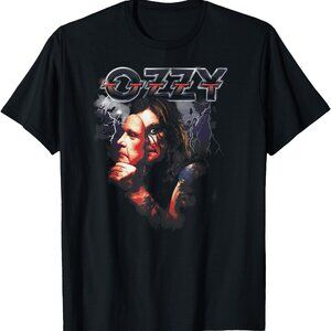 V2 Ozzy Osbourne Mask T-Shirt | Dark Rock Graphic Tee | Gothic Heavy Metal